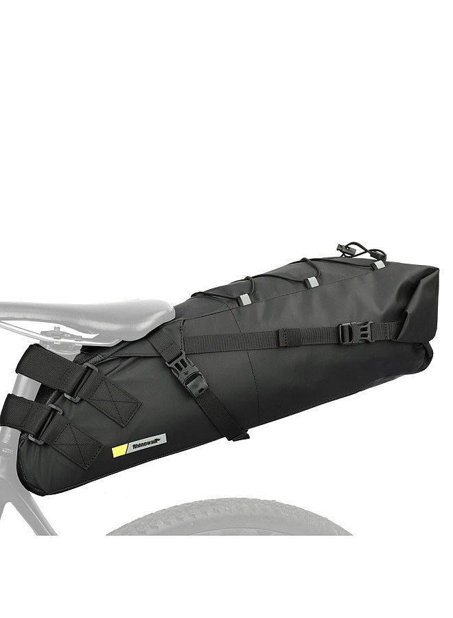 Bike Saddle Tube Bag Waterproof Bicycle Under Seats Bag Large Capacity Cycle Storage Bag Quick Release Bicycle Accessories