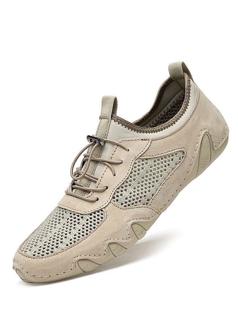 Men's Mesh Shoes, Breathable Sports And Leisure Shoes, Leather Shoes