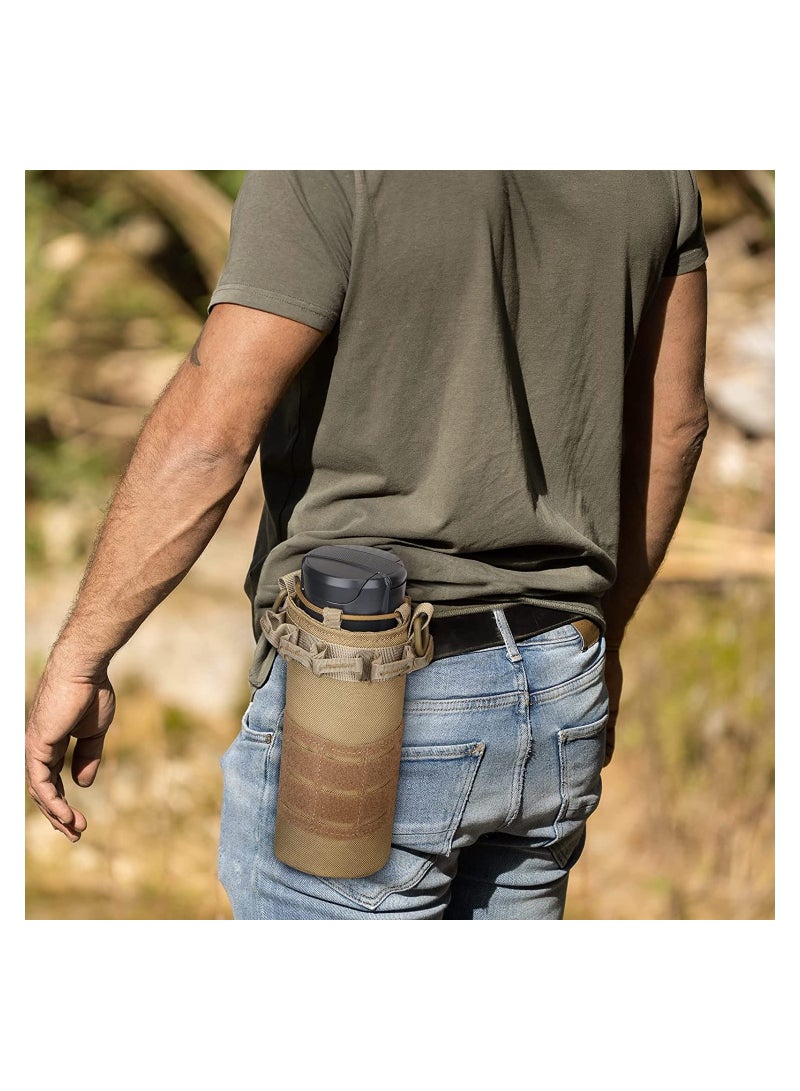 SYOSI Portable Tactical Water Bottle Nylon Portable Water Container Pouch Bag Carrier for Camping Hiking Hunting Traveling