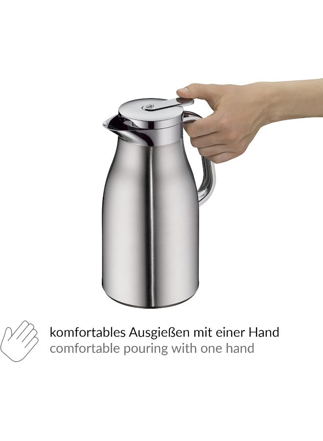 Skyline Tea Flask Steel Matte 1L Chrome