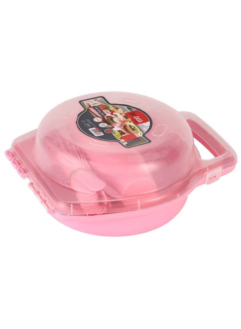 Delcasa 32 Piece Picnic Serving Set DC2669 assorted color