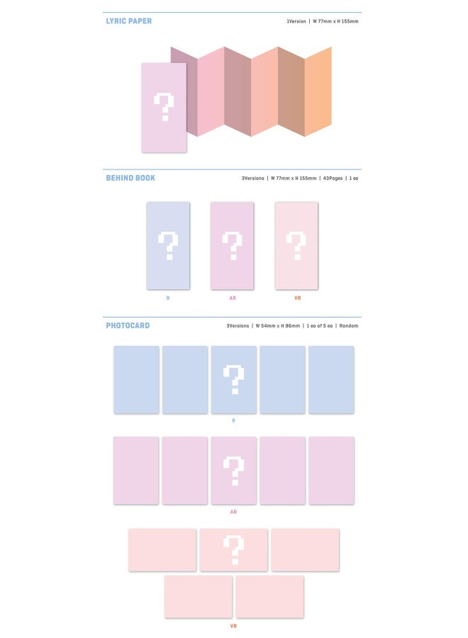 Big Hit Txt - Minisode1   Blue Hour Album Folded Poster Extra Photocards Set  Vr Ver.  Ktmmd1039