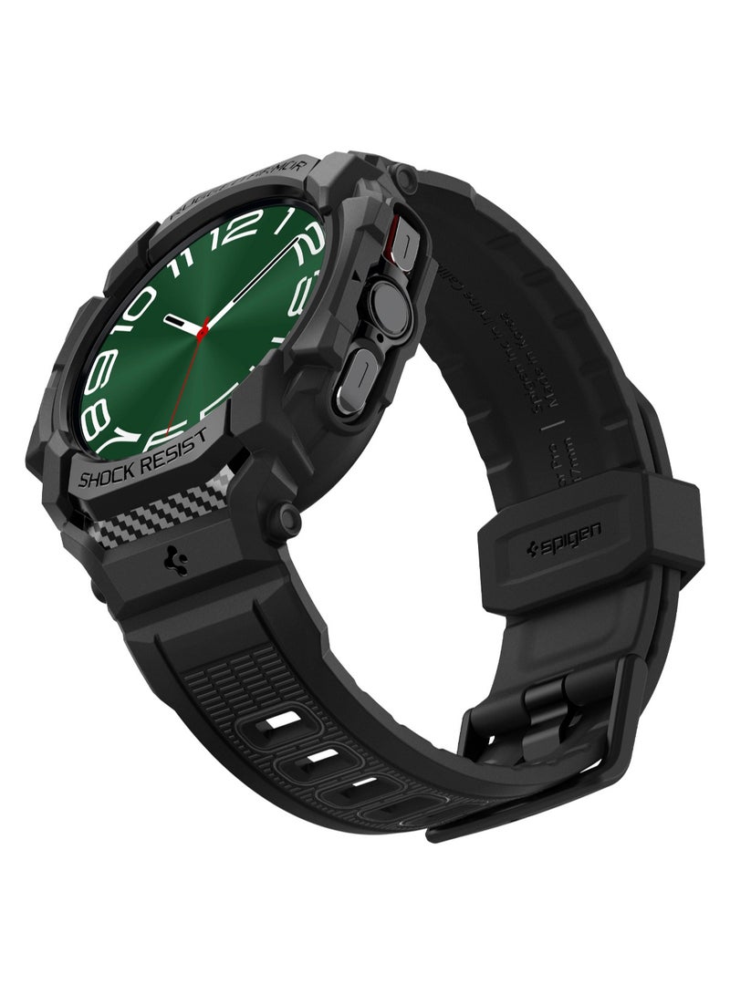 Rugged Armor Pro for Samsung Galaxy Watch Ultra 47mm Case with Band (2024) - Matte Black