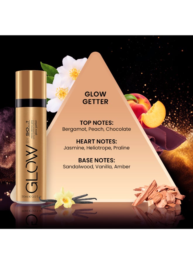 Women's Glow Getter Intense Shimmer Body Spray – Radiant, Long-Lasting & Luxuriously Scented Spray for a Dazzling Glow, 100ml