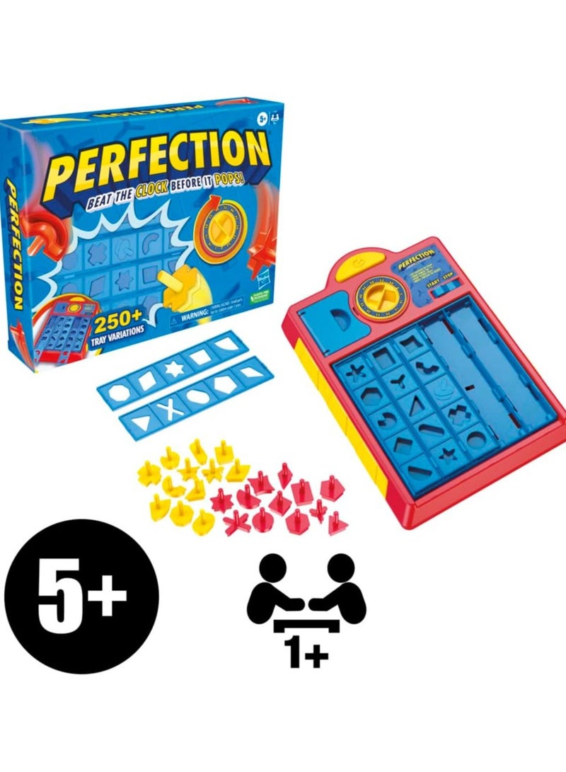 Perfection Game for Kids, Games for Ages 5+, Games for 1+ Players, Over 250 Combinations, Pop Up Game, Memory Games for Kids