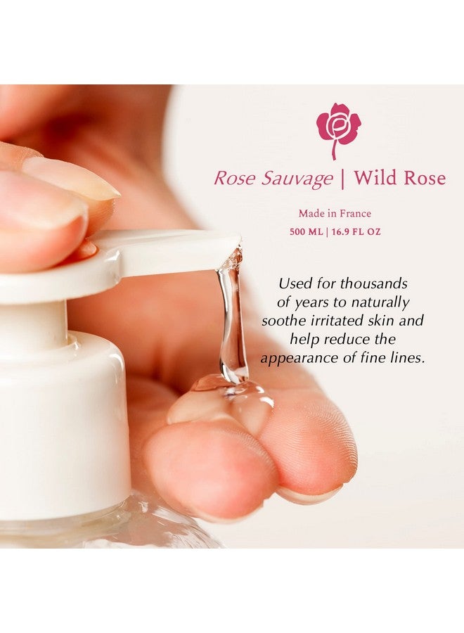 Luxury Hand Soap By Provence Santé 16.9 Oz Liquid Hand Soap For Bathroom French Soap With Moisturizing With Sweet Almond Oil Floral Wild Rose Scent Liquid Soap Bottle With Pump
