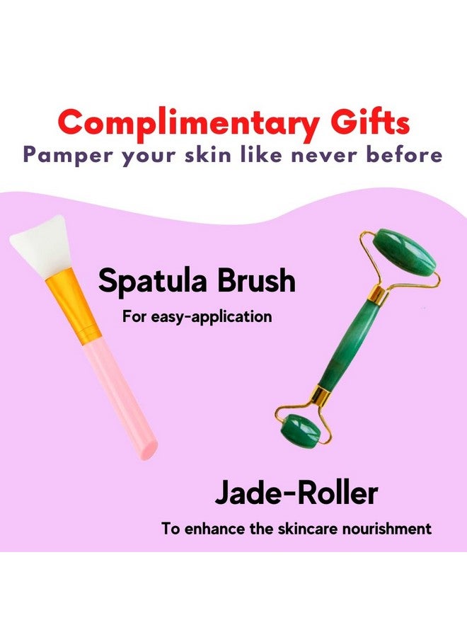 Jelly Face Mask For Facials Lavender Hydrating, Brightening & Nourishing Jelly Mask With Free Jade Roller & Spatula | Professional Hydrojelly Masks | Vajacial Jelly Mask Powder | 23 Oz