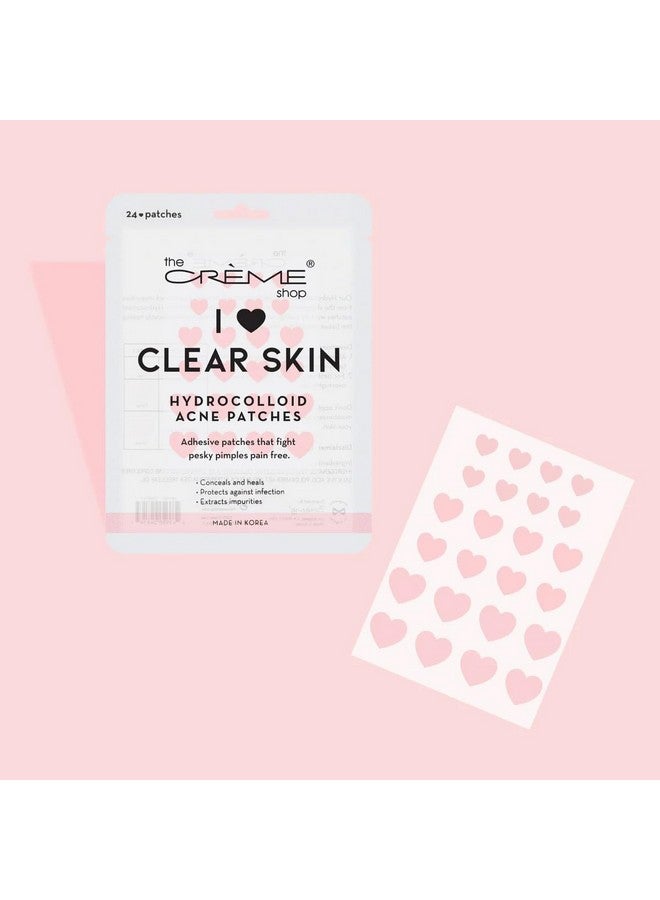 Heart Shape Clear Skin Hydrocolloid Dark Spot Acne Patches Infused With Salicylic Acid + Witch Hazel | Adhesive Patches That Fight Pesky Pimples. (72 Patches / 3 Sizes)