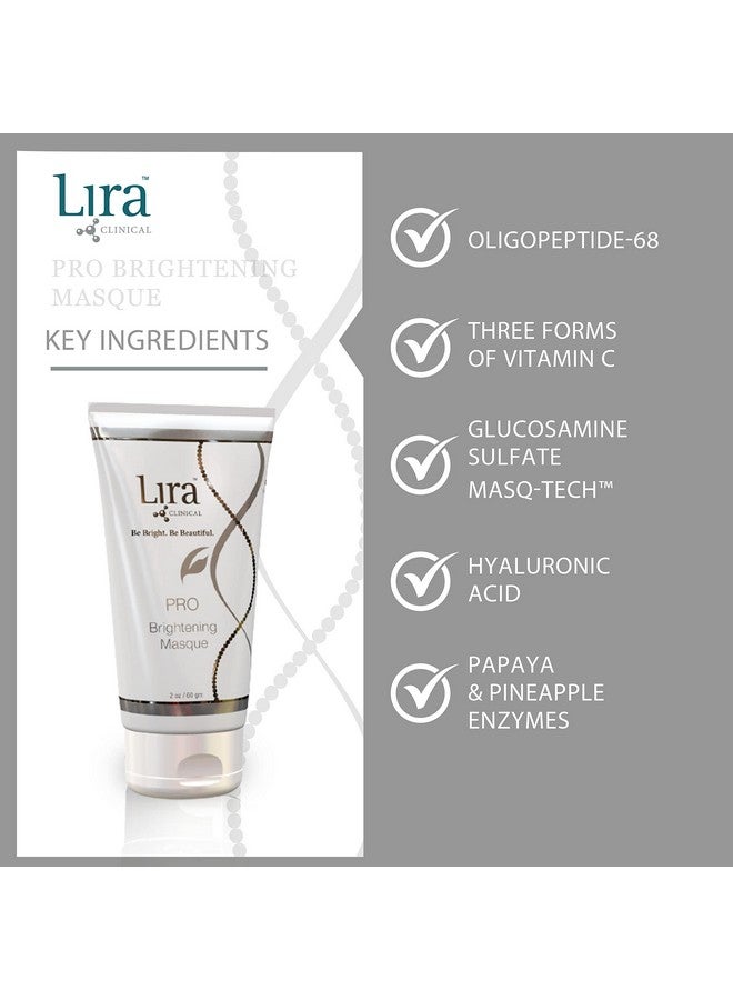 Pro Brightening Masque Hydrating Face Mask With Vitamin C Peptides & Hyaluronic Acid To Support Even Skin Tone Reduced Wrinkles & Deep Moisturization 2 Fl Oz