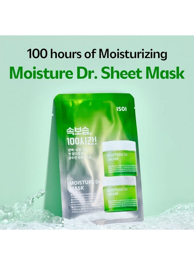 Moisture Dr. Mask Pack 10Ea | Nourish Your Skin'S Natural Barrier With Tea Tree Ceramide And Hyaluronic Acid | Deep Hydration And Soothing Care | Korean Skin Care