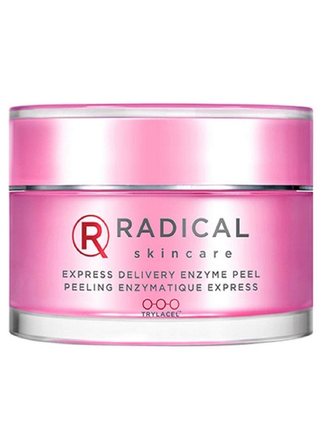 Express Delivery Facial Enzyme Peel Mask Cleanser Exfoliator Reveal Smooth Supple Polished Skin In Minutes | Paraben & Cruelty Free | Clinically Proven Results (1.7 Oz)