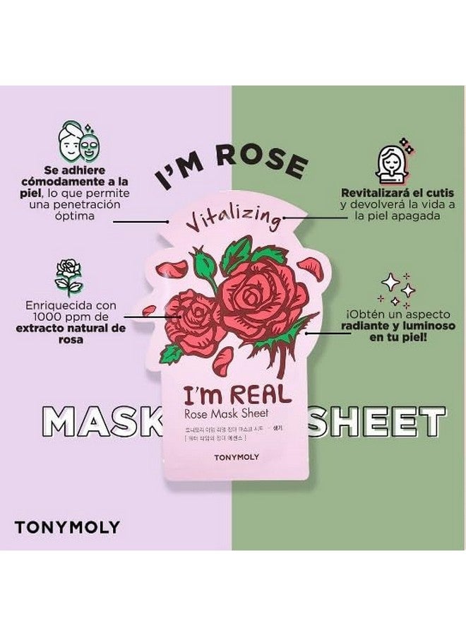 I'M Real Rose Hydrating Mask Sheet Pack Of 1
