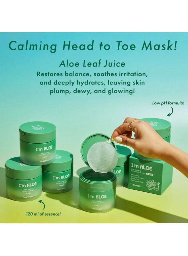 I'M Aloe Skin Calming Instant Mask Pads For Dry And Irritated Skin 80 Sheets