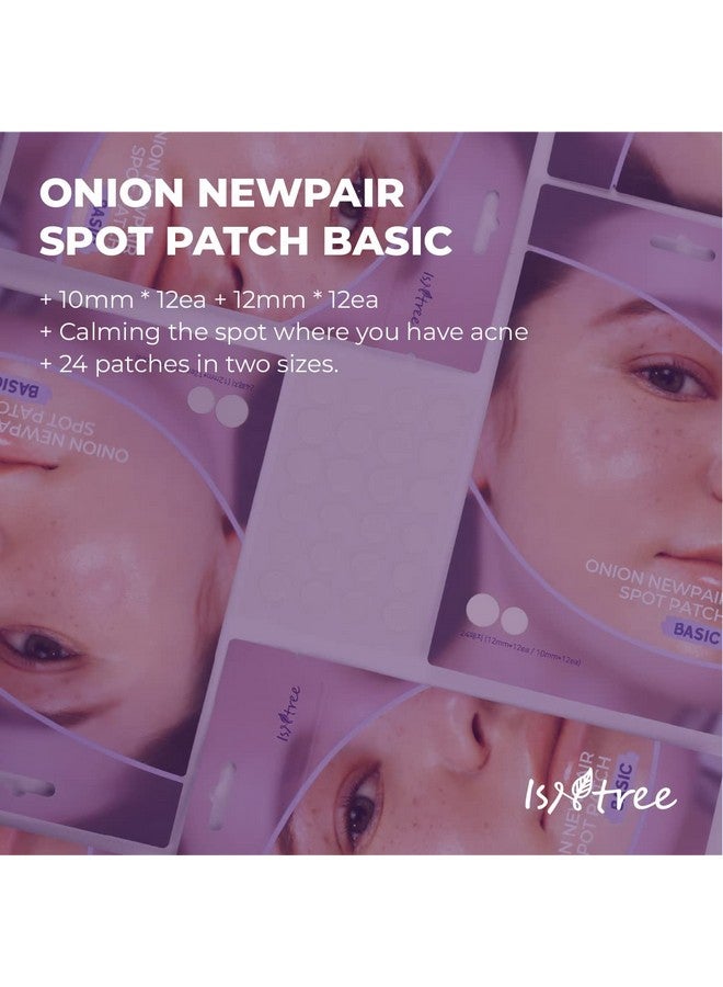Onion Newpair Pimple Patch Basic (24 Patches) Patches In 2 Sizes | Blemish Care | Spot Care | Waterresistant For Daily Use