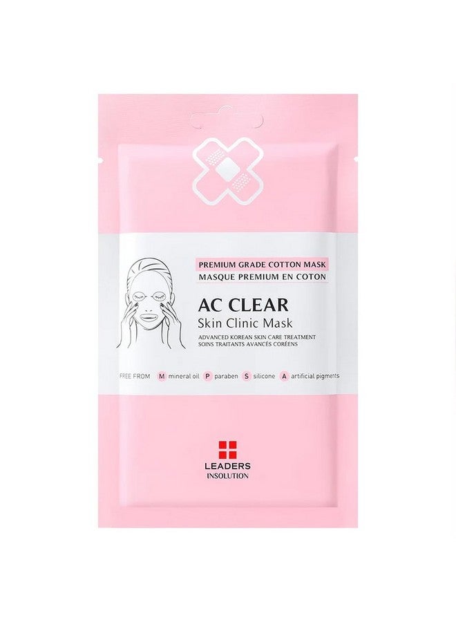 | Ac Clear Skin Clinic Mask | Snail Secretion & Tea Tree Oil For Acne Redness Oil Control | 100% Cotton Bemliese Sheet | Balances & Soothes Sensitive Skin (10 Sheets)
