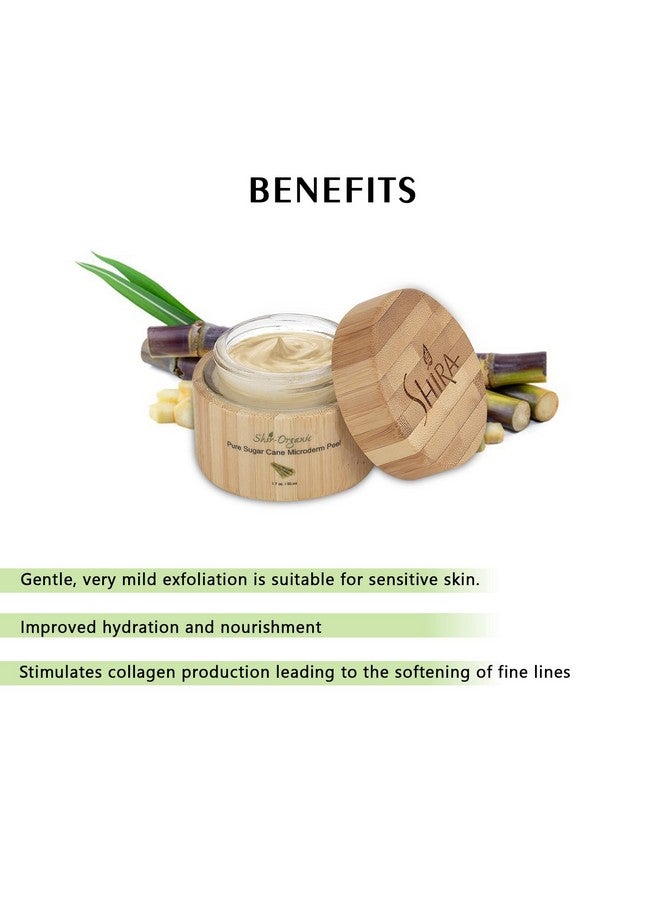 Shirorganic Pure Sugarcane Microderm Peel Loosens And Dissolves Dead Skin Cells Reveals Hydrated And Youthfullooking Skin All Skin Types (15 Ml.)