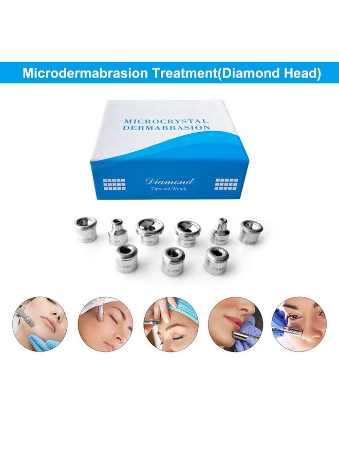 Diamond Dermabrasion Head Microdermabrasion Exfoliator Home Facial Dermabrasion Tool Dermabrasion Replacements 9Tips
