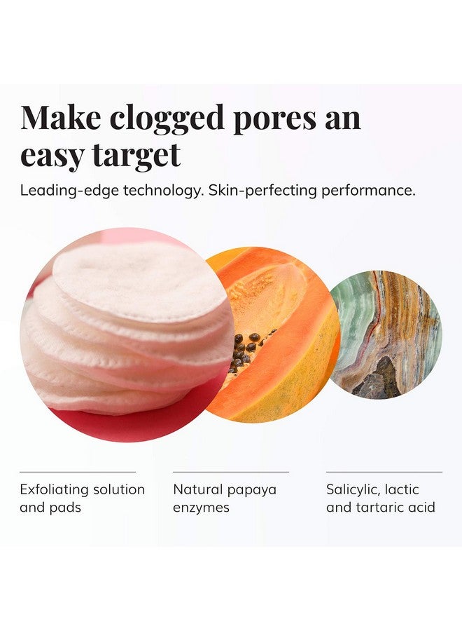 Vitac Clear Skin Pad Tripleaction Facial Exfoliant Pads With Glycolic Acid Pads & Antioxidant Vitamin C (2 Oz / 30 Pads)