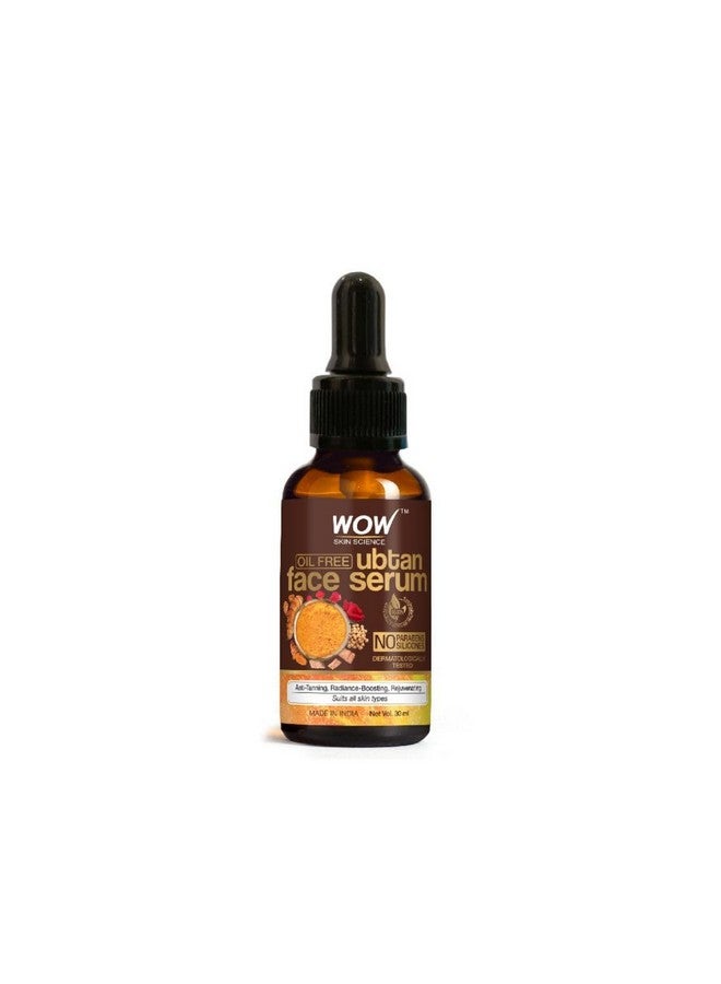 Ubtan Face Serum | Oil Free | For Tan Radiance Boosting & Rejuvenating Skin | Smoothen Skin Tone | Paraben Free | Face Serum For Women & Men | 30 Ml