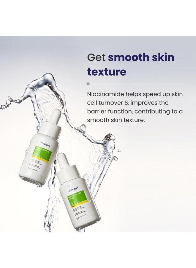 Re'Equil Daily Hydration Serum With Niacinamide Sodium Hyaluronate And Hyaluronic Acid | Enhances Skin Hydration | Improves Skin Texture | Reduces Fine Lines & Wrinkles | 25 Ml