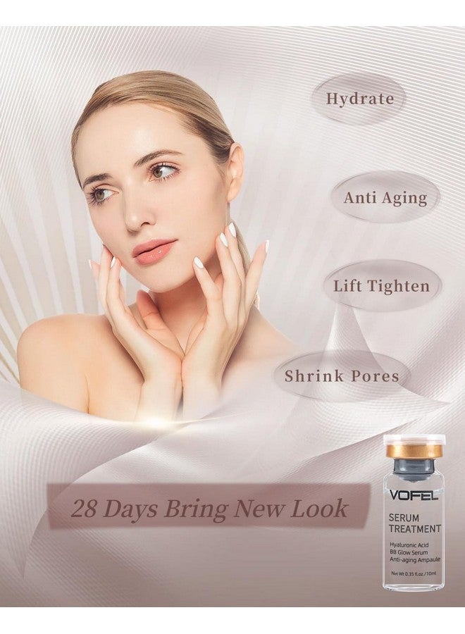 Hyaluronic Acid Serum For Microneedling Serum Ampoules For Face Bb Glow Starter Kit 0.35 Oz 4 Vials