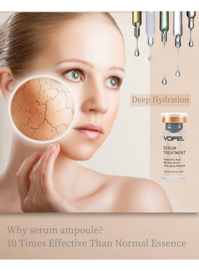 Hyaluronic Acid Serum For Microneedling Serum Ampoules For Face Bb Glow Starter Kit 0.35 Oz 4 Vials