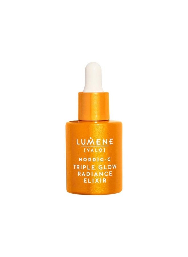 Nordicc [Valo] Triple Glow Radiance Elixir Hydrating Antiaging Vitamin C Serum For Enhanced Skin Glow Ferulic Acid & Vitamin Face Serum (1 Fl Oz.)