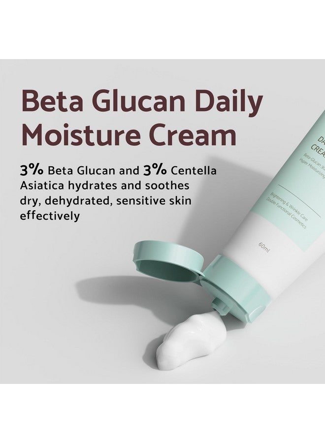 Betaglucan Power Deep Moisture Serum And Facial Cream Kit Intense Hydration Mushroom Yeast Extracts For All Skin Types Cell Regenerating Lifting Natural Ingredients Serum Ampoule Vegan