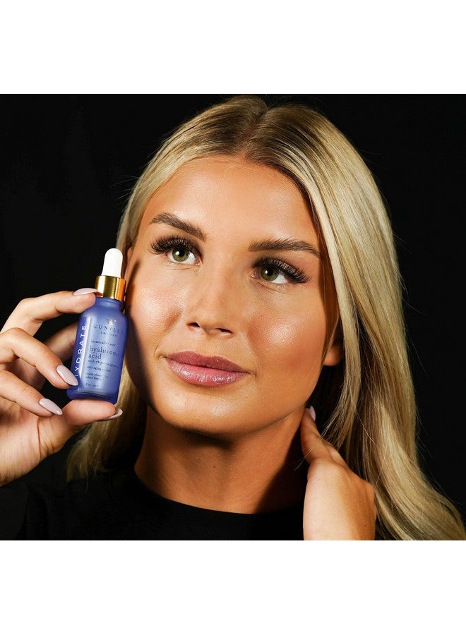 Gunilla Hyaluronic Acid & Ginseng Serum: Vegan. Plantbased Antiaging Serum Plumping Firming & Hydrating Reduce The Appearance Of Wrinkles. 14 Actives & Herbals. Natural. Oilfree. 1 Oz