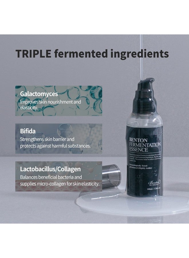 Fermentation Essence Skin Care 3.38 Fl.Oz. Galactomyces & Bifida & Lactobacillus/Collagen Tone Balancing Skin Smoothing Elasticity Korean Clean Beauty Skin Care