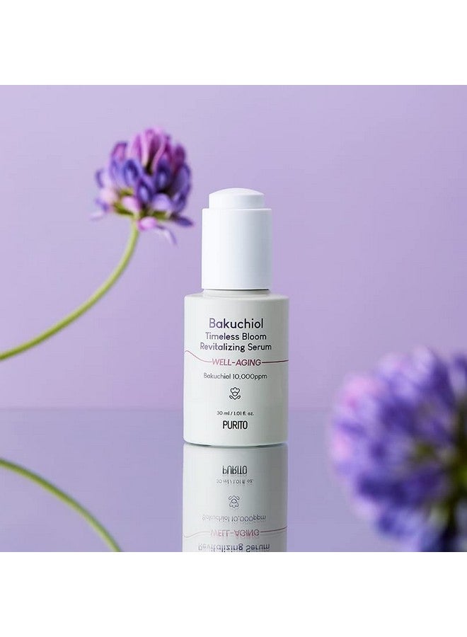 Bakuchiol Timeless Bloom Revitalizing Serum 30Ml / 1.01 Fl. Oz. Vegan & Crueltyfree Fragrancefree Safe Ingredients Korean Skin Care
