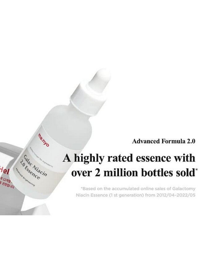 Galac Niacin 2.0 Essence Korean Facial Serum Ultra Hydrating Tone Balancing Niancinamide For Women And Men Korean Skin Care 1.69 Fl Oz (50Ml)