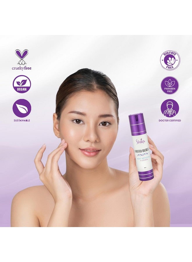 Nutriburst (50Ml)Peptide Night Therapy With Hyaluronic Acid And Collagen Night Cream For Wrinkle Patchesglycolic Acid For Dark Spot Remover For Face And Sun Damaged Skin Repair And Skin Firming