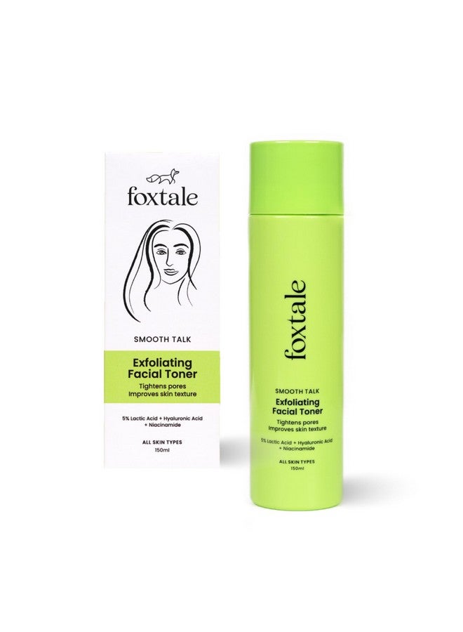 Exfoliating Face Toner With 5% Lactic Acid For Pore Tightening & Gentle Exfoliation Alcohol Free Toner For Glowing Skin For All Skin Types Men & Women 150 Ml