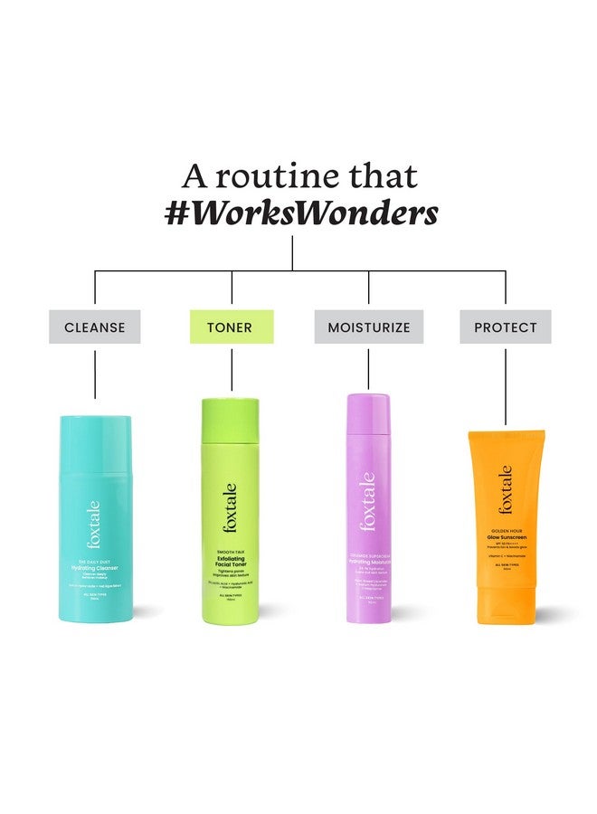 Exfoliating Face Toner With 5% Lactic Acid For Pore Tightening & Gentle Exfoliation Alcohol Free Toner For Glowing Skin For All Skin Types Men & Women 150 Ml