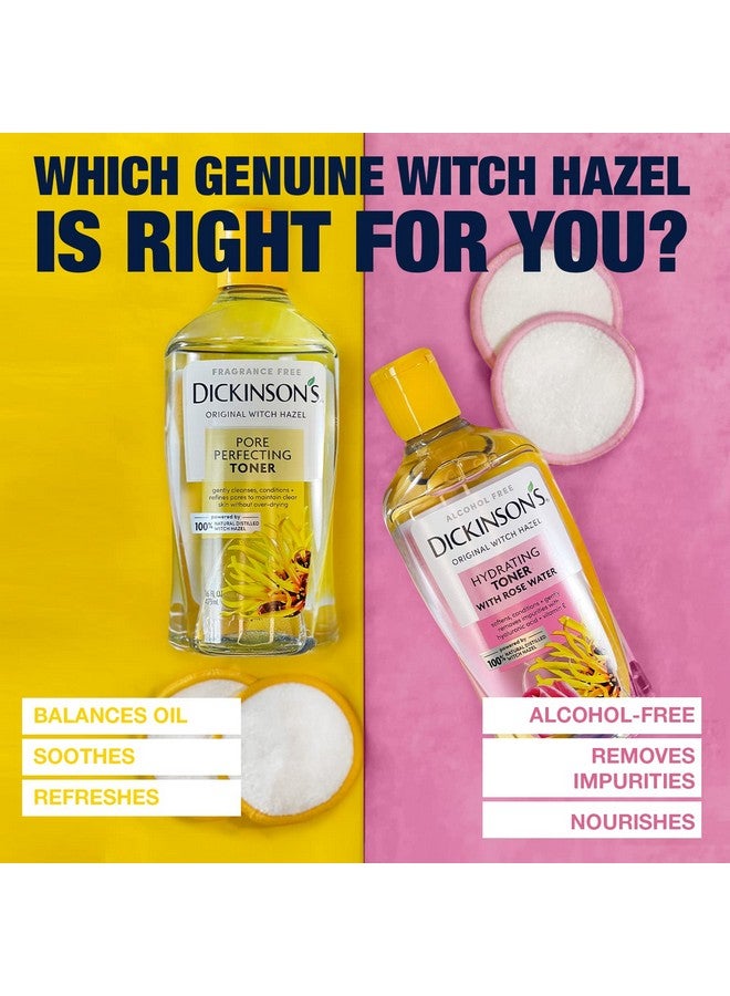 Original Witch Hazel Pore Perfecting Toner, 100% Natural, 3 Count