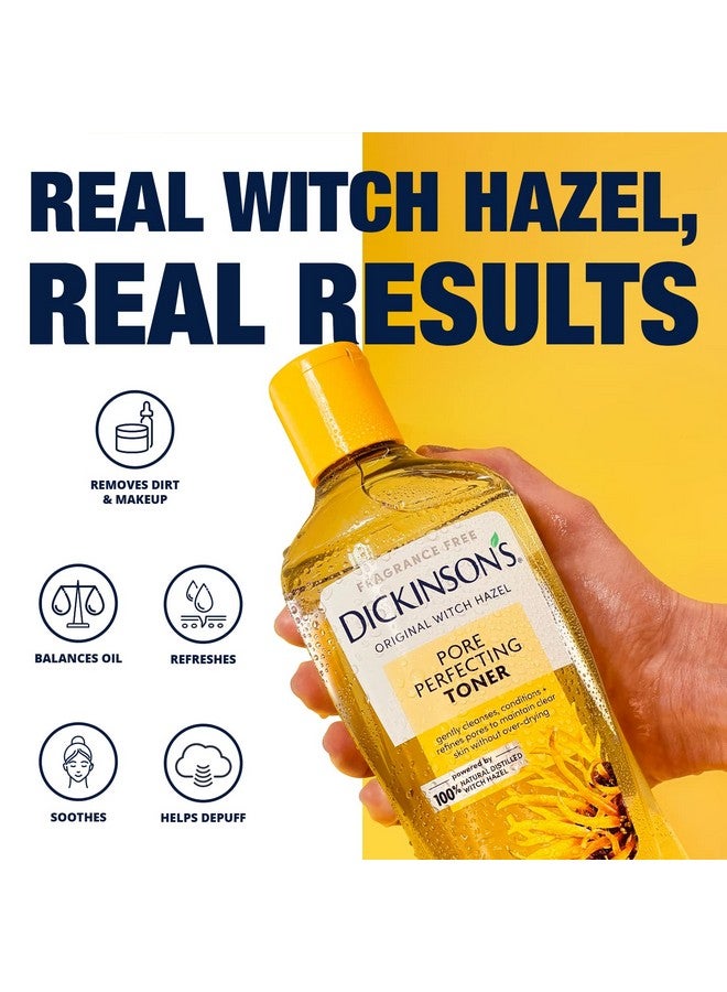 Original Witch Hazel Pore Perfecting Toner, 100% Natural, 3 Count