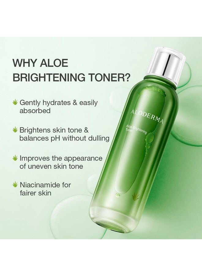 Brightening Face Toner Made With 88% Organic Aloe Vera Natural Aloe Vera Toner For Face With Hyaluronic Acid & Niacinamide, Skinrefining Toner To Brighten Skin, Aloe Skin Toner, 4.2 Oz