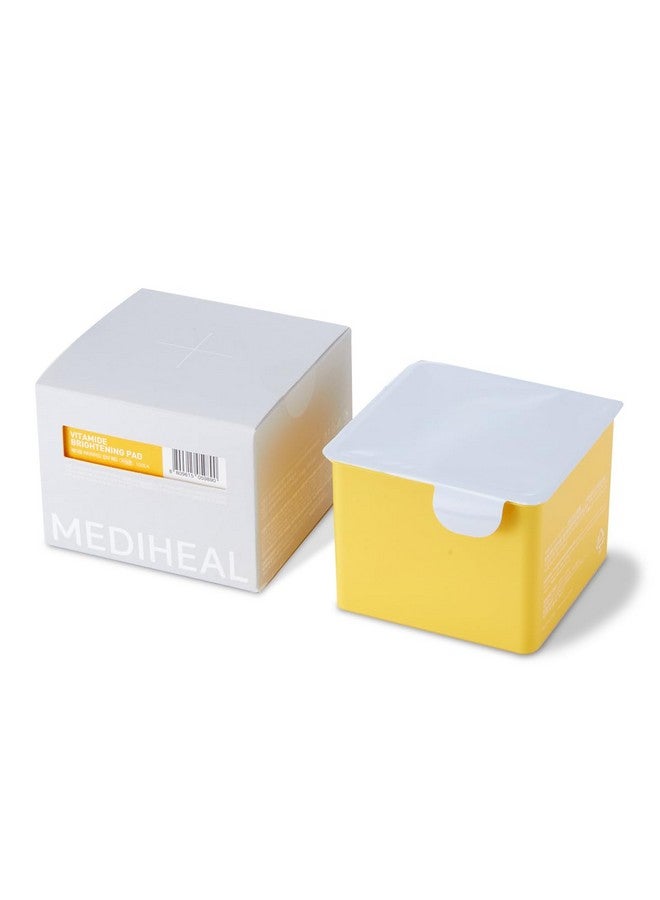 (Only Refill) Mediheal Vitamide Brightening Pad (100 Pads) Radiance Boosting Pads For Clear Illuminating Skin Vegan Gauze Pad