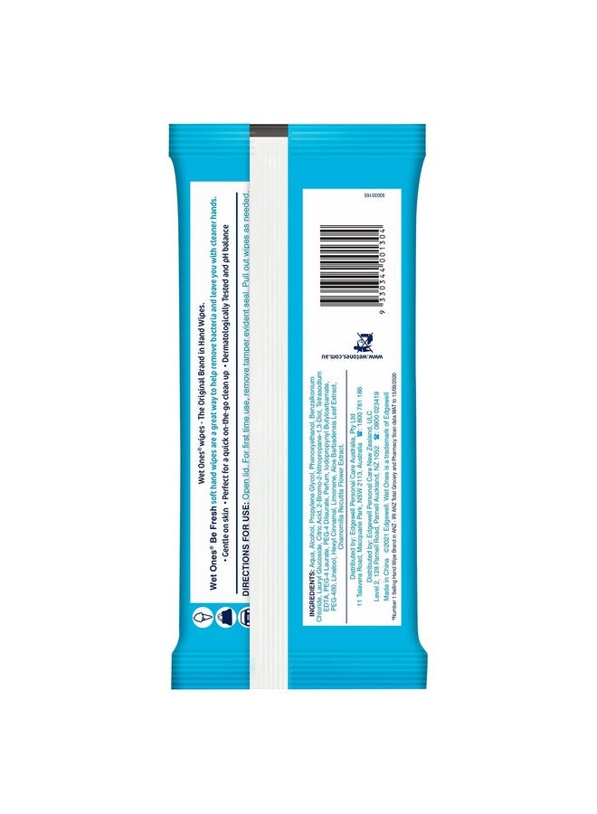Wipes, Be Fresh On The Go, Original, 40 Wipes With Lid For Freshness, 1 Pack