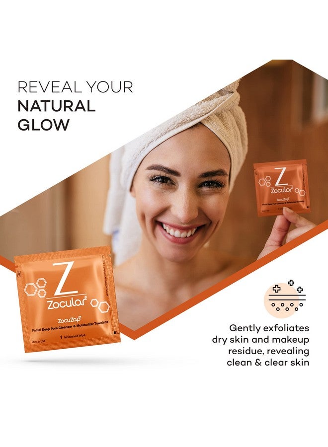 Zocuzap Facial Wipes Moisturizing Acne Wipes For Women And Men For Breakouts Sensitive Skin And Oily Skin 30 Ct