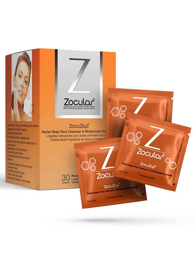 Zocuzap Facial Wipes Moisturizing Acne Wipes For Women And Men For Breakouts Sensitive Skin And Oily Skin 30 Ct