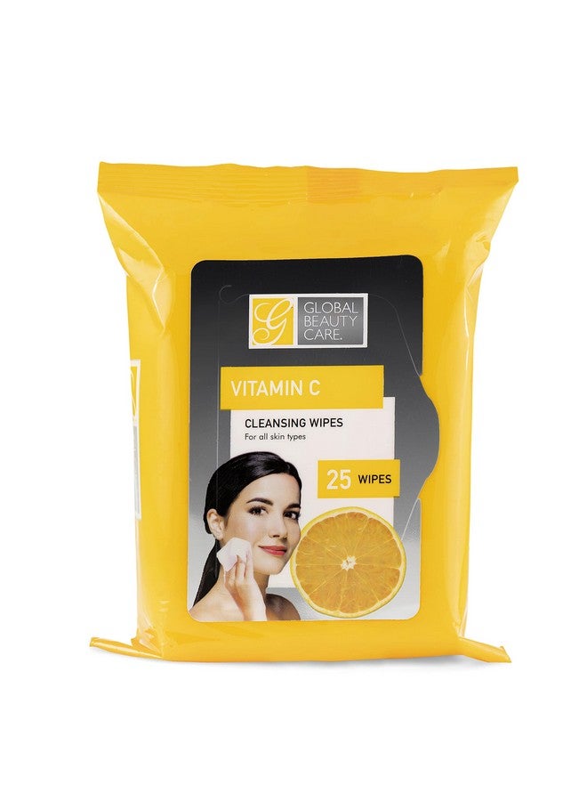 Bulk Cleansing Wipes Premoistened 4 Pack Of Vitamin C Cleansing Cloths Makeup Removal Wipes Great For Travel Toiletries 100 Ct.(4Pack)