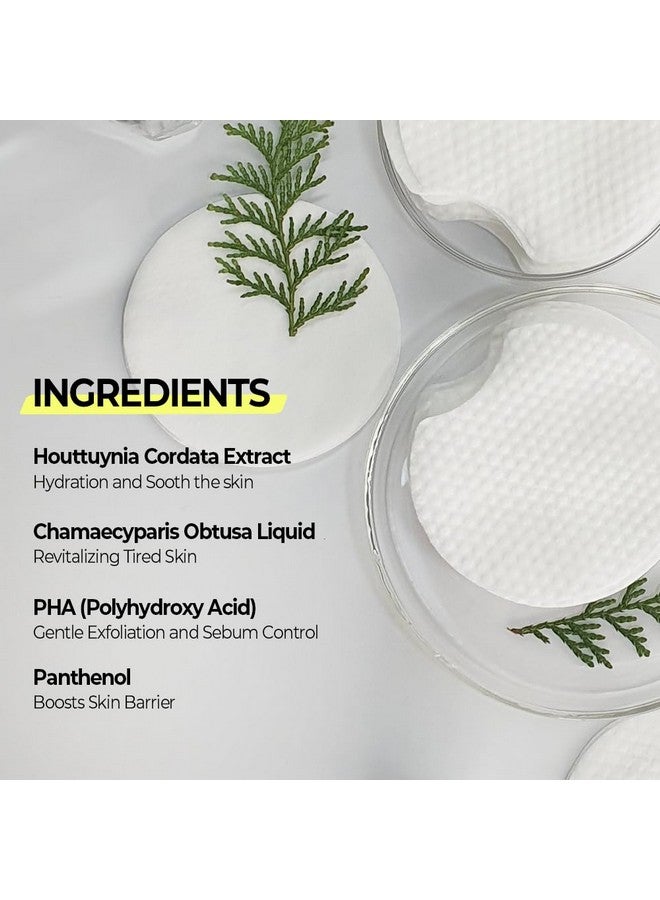 Real Vegan Quick Cleansing Pad Gentle Makeup Remover Deep Pore Cleansing Soothing & Moisturizing Formula Hypoallergenic Ideal For Sensitive Skin 50Counts