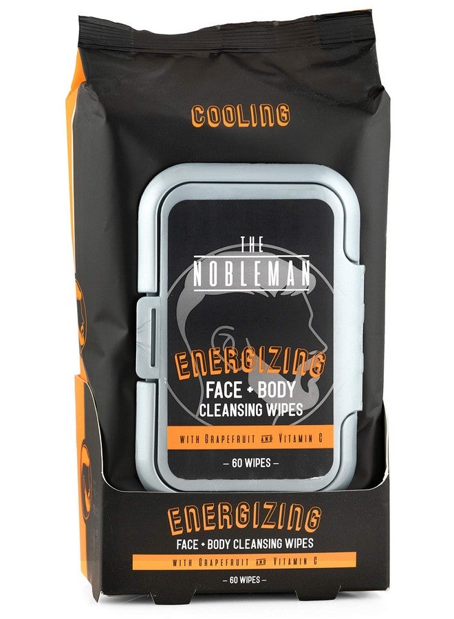 Men'S Energizing Face + Body Cleansing Wipes 60Ct