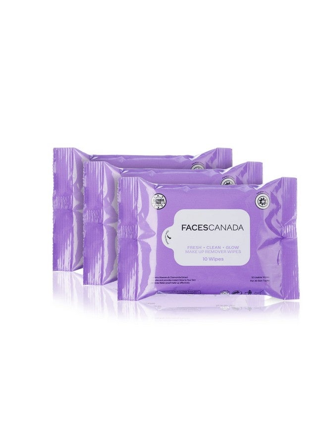Fresh Clean Glow Makeup Remover Wipes 10N (Pack Of 3) (10 N Pack Of 3)