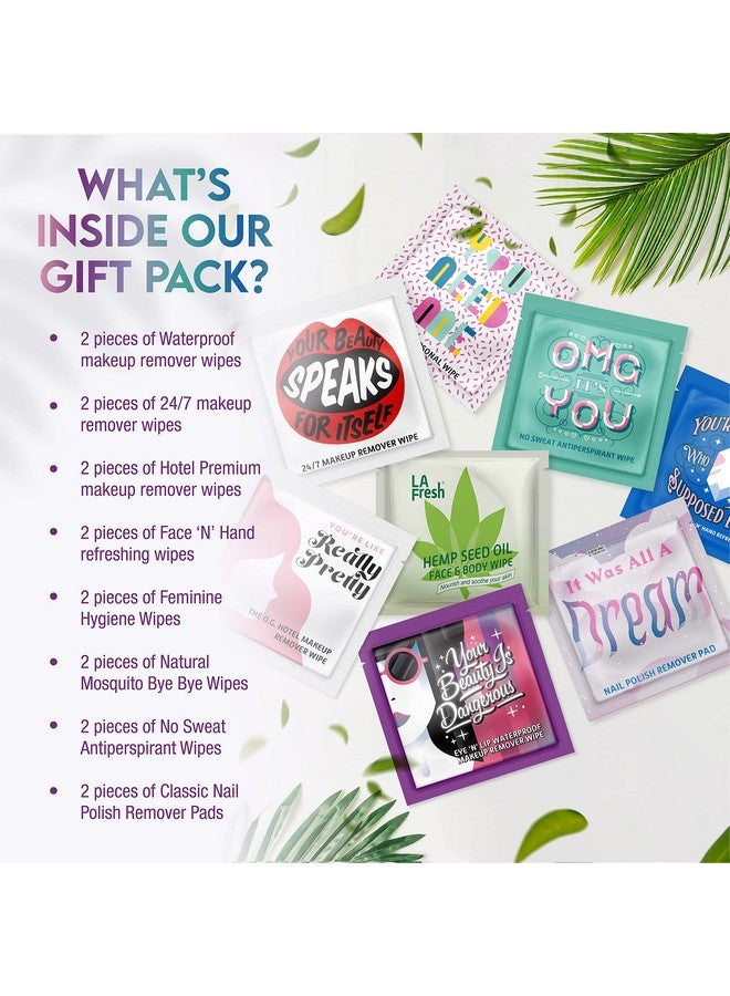 My Beauty Is Unique Beauty Wipes Gift Pack Contains 16 Individually Wrapped Wet Wipes Variety For Personal Care And Travel Essentials