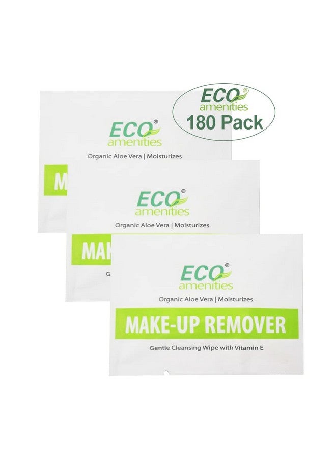 180 Count Makeup Remover Wipes With Aloe Vera And Vitamin E Individually Wrapped Facial Towelettes Skin Cleansing Wipes