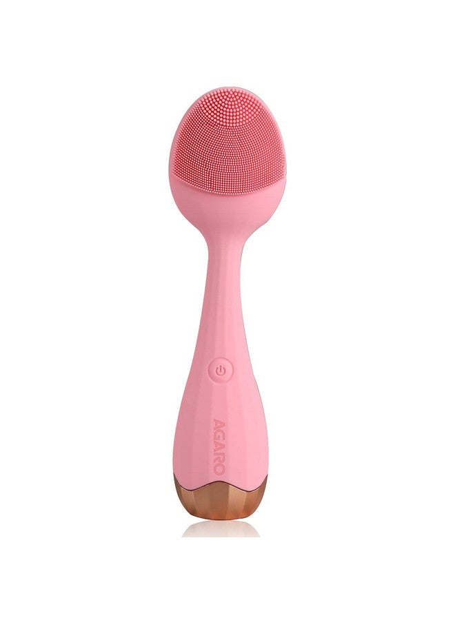 Cm2109 Sonic Facial Cleansing Massager Smart Facial Cleansing Device With Silicone Brush & Antiaging Massager Waterproof Sonic Glow Vibration Technology Lift Firm And Tone Skin On Face And Body.