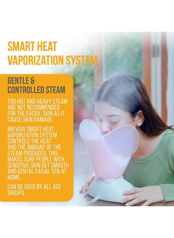 Steam Inhaler Vaporizer & Facial Steamer With Timer & Temperature Control System(Pink)